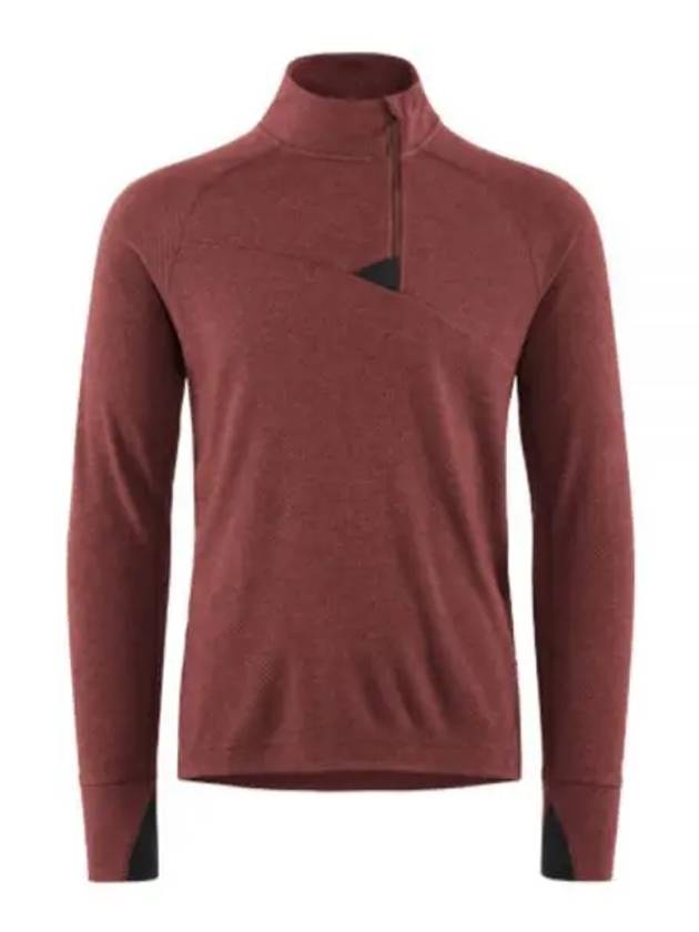 Huge Half Zip Long Sleeve T-shirt Medder Red - KLATTERMUSEN - BALAAN 2