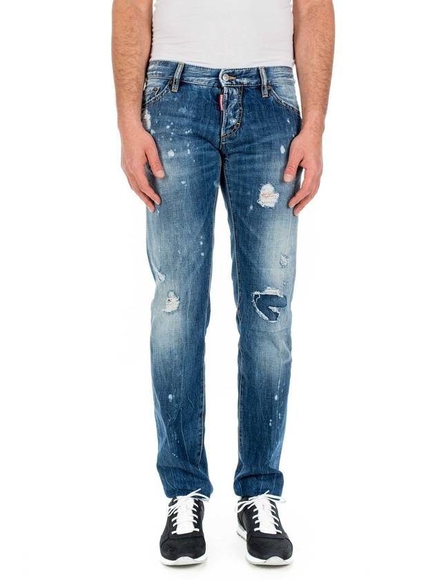 Men's Cotton Jeans Blue - DSQUARED2 - BALAAN 1