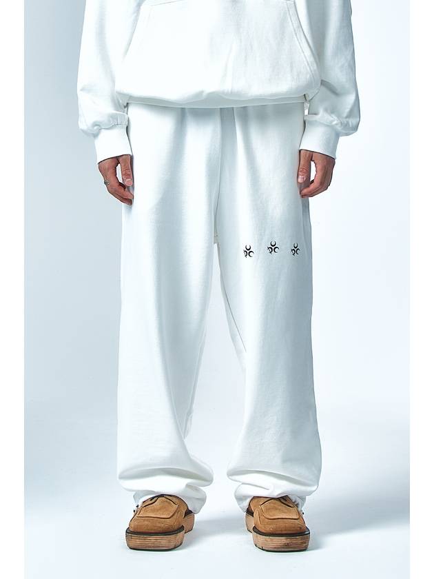 logo track pants white - DAUSPICE - BALAAN 2