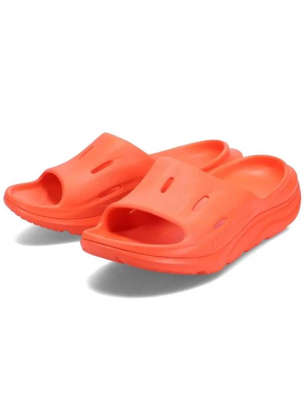 Ora Recovery Slide 3 Slippers Red - HOKA ONE ONE - BALAAN 2