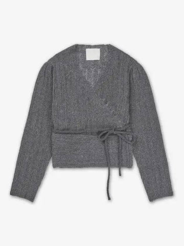 VERSO Reversible Alpaca Cardigan Cool Gray VRS24FWKT007COOLGREY - VERSO DESIGN - BALAAN 1