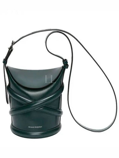 The Curve Small Bucket Bag Forest Green - ALEXANDER MCQUEEN - BALAAN 2