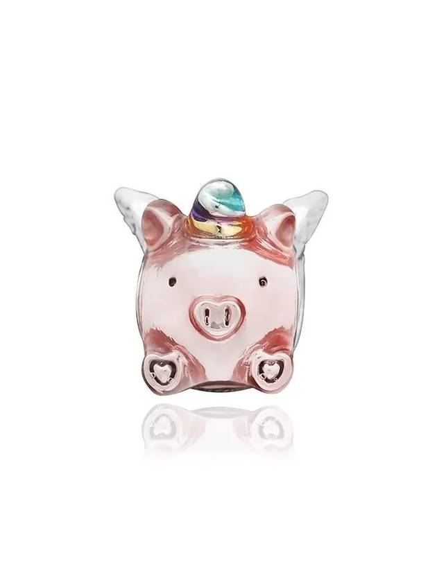 Flying Unicorn Pig Bracelet Charm Pink - PANDORA - BALAAN 2