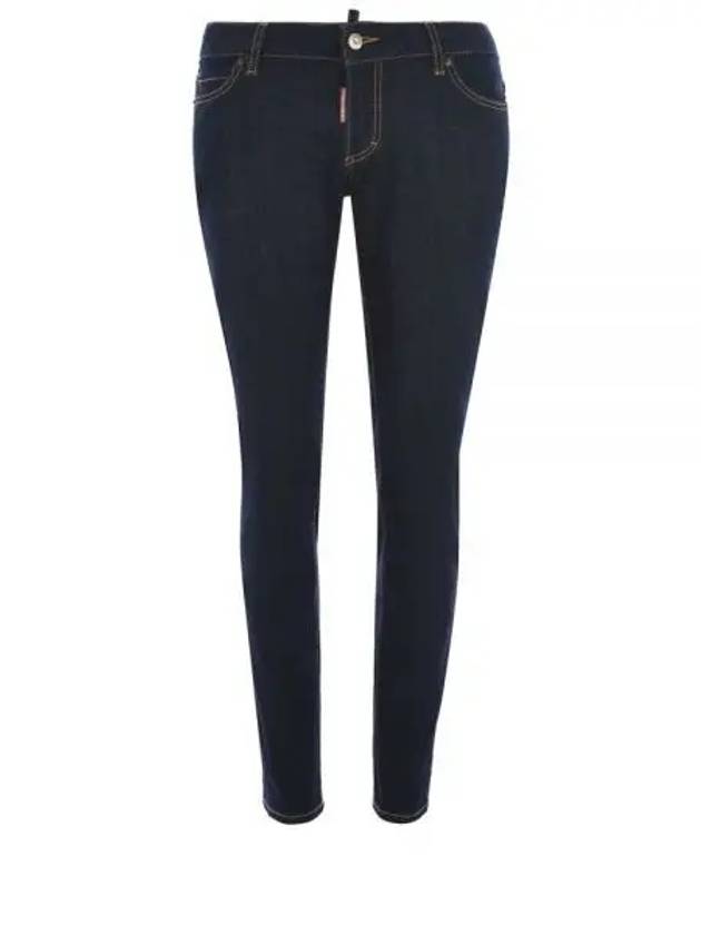 Dark Rinse Wash Jennifer Skinny Jeans Navy - DSQUARED2 - BALAAN 2