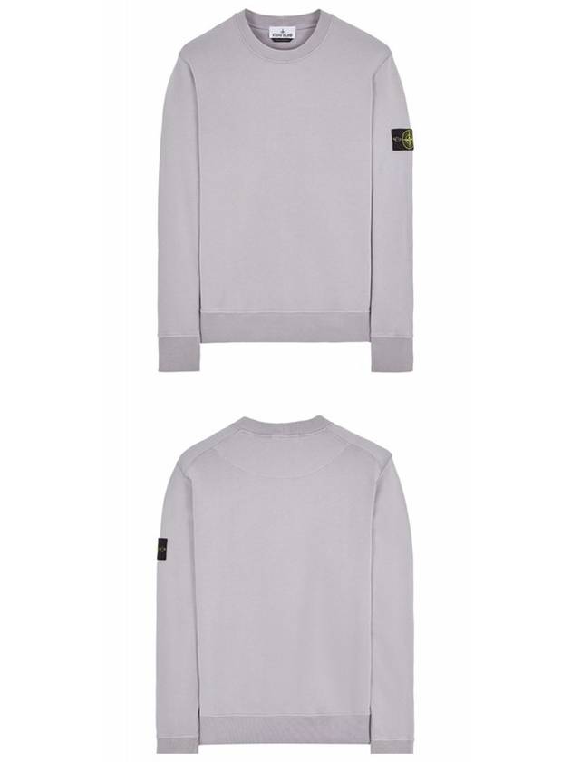 Wappen Patch Garment Dyed Sweatshirt Grey - STONE ISLAND - BALAAN 5