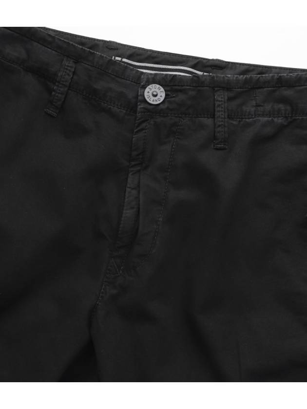 Men's Wappen Patch Cargo Track Pants Black - STONE ISLAND - BALAAN 4