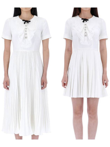 2 types of lace bib dresses - SELF PORTRAIT - BALAAN 1