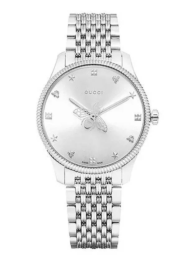 Quartz Bee Metal Watch Silver - GUCCI - BALAAN 2