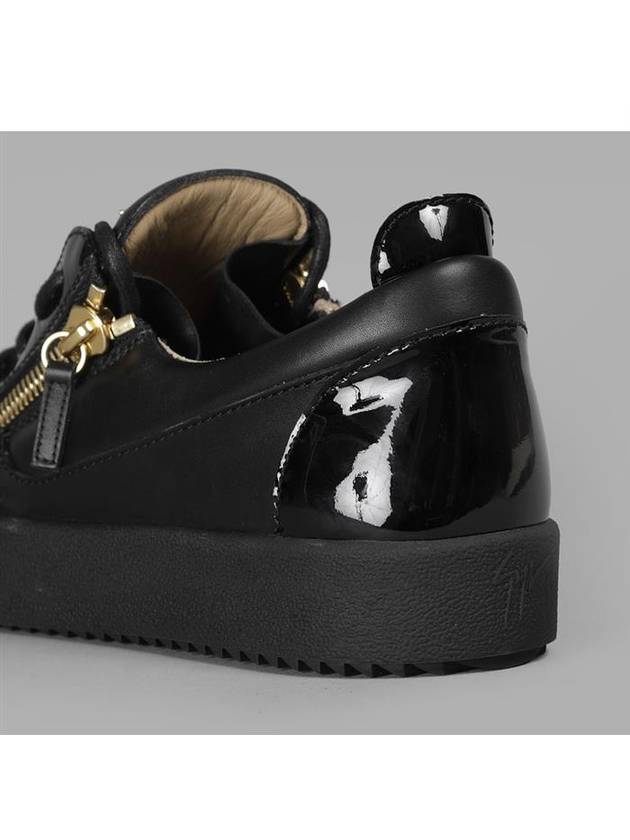 Frankie Crocodile Effect Low-Top Sneakers Black - GIUSEPPE ZANOTTI - BALAAN 8