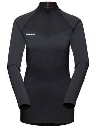 Trift Half Zip-up Long Sleeve T-shirt Black - MAMMUT - BALAAN 1