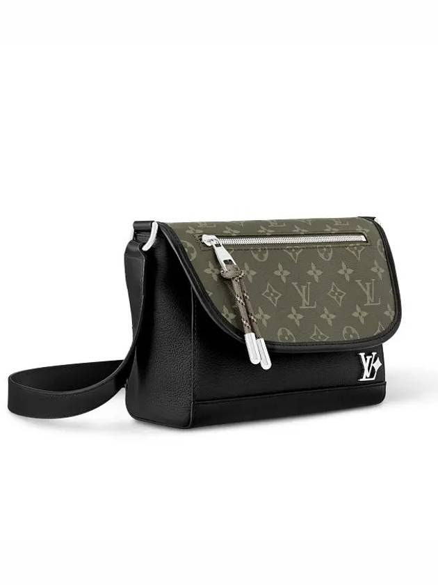 Pulse Messenger Bag Khaki Black - LOUIS VUITTON - BALAAN 4