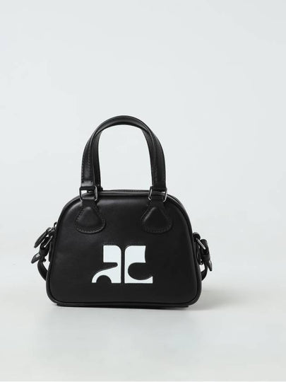 Mini Leather Bowling Cross Bag Black - COURREGES - BALAAN 2