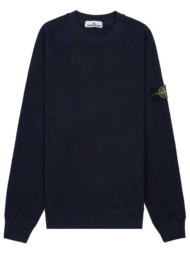 Cotton Crew Neck Sweatshirt Navy - STONE ISLAND - BALAAN 10