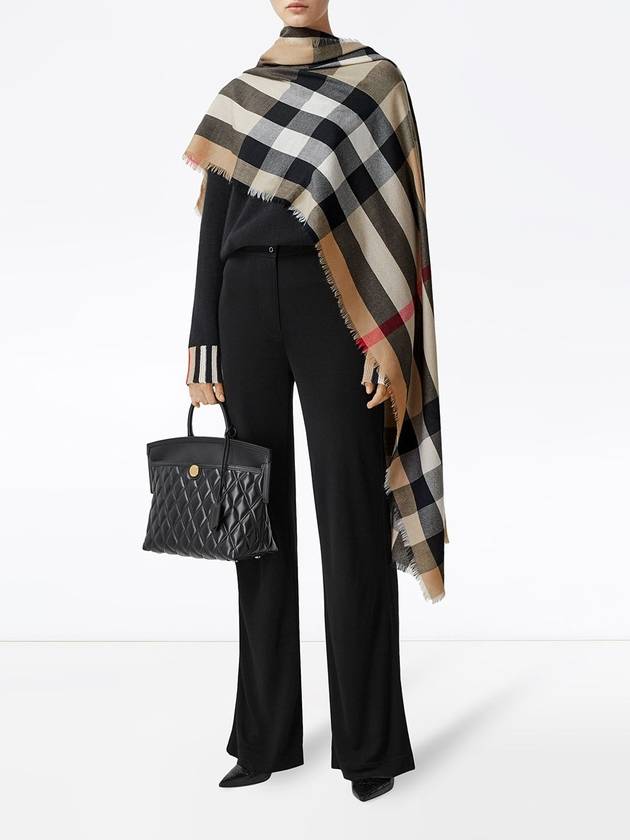 Lightweight Check Cashmere Scarf Beige - BURBERRY - BALAAN 14