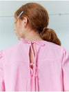 Back Ribbon Detail Peplum Blouse_Pink - OPENING SUNSHINE - BALAAN 2