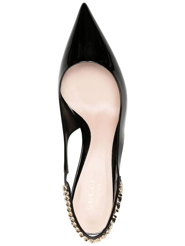 Signoria Slingback Heels Black - GUCCI - BALAAN 6