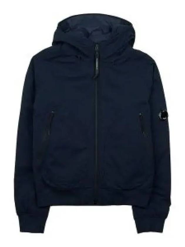 Protech Ribbed Hooded Jacket Navy - CP COMPANY - BALAAN 2