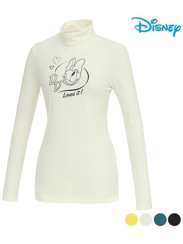 Women s Half Neck Long Sleeve T Shirt DL3LTS080 - DISNEY GOLF - BALAAN 3