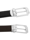 Men's Classic Reversible Cutting Leather Belt Black Brown - MONTBLANC - BALAAN 3