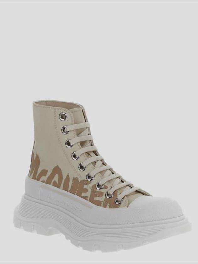 Tread Slick High Top Sneakers Beige - ALEXANDER MCQUEEN - BALAAN 4