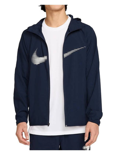 Form Dri Fit Hooded Jacket Obsidian - NIKE - BALAAN 1