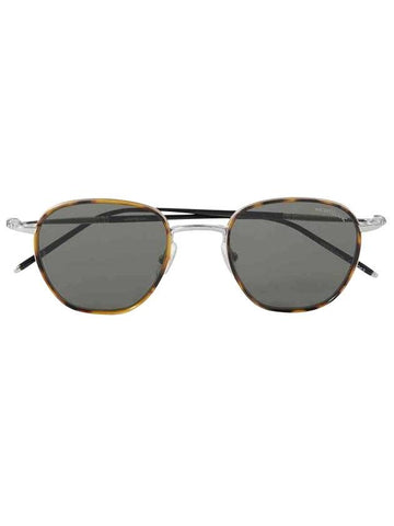 Eyewear Round Frame Sunglasses Brown - MONTBLANC - BALAAN.
