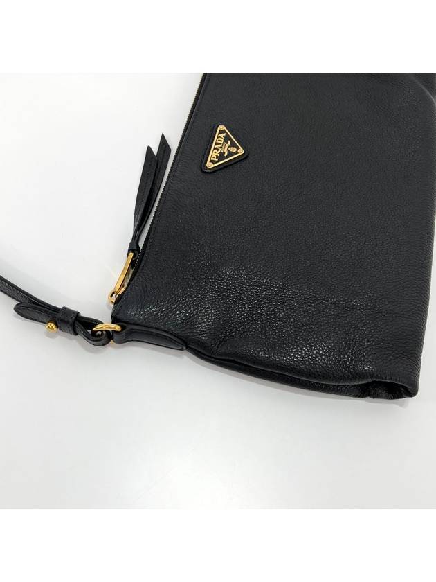 Vitello Dino triangle logo cross bag black - PRADA - BALAAN 6