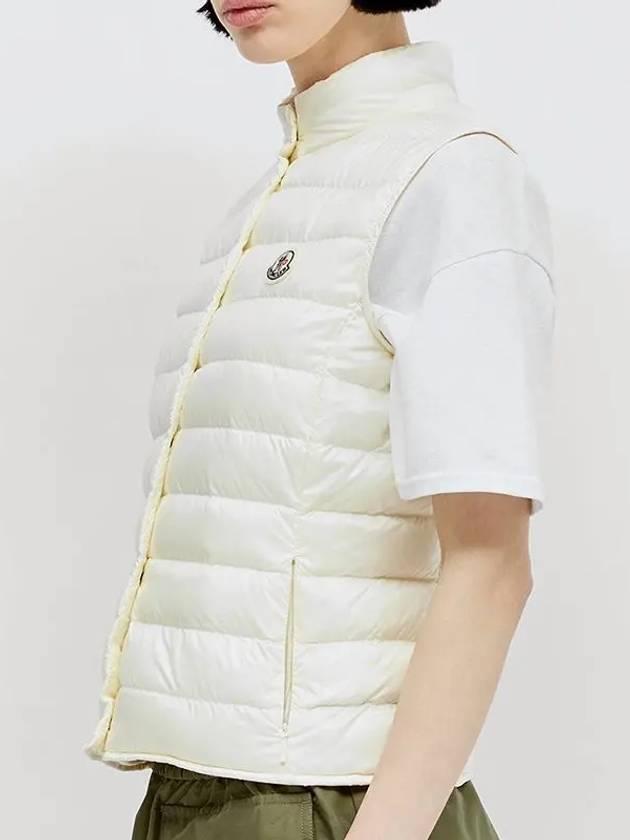 Liane Logo Patch Down Vest White - MONCLER - BALAAN 5