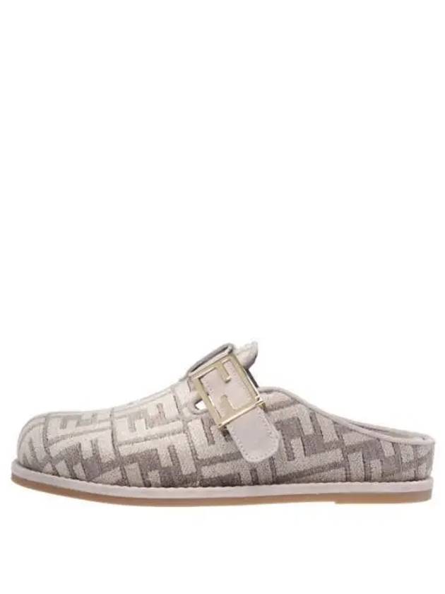 Women's FF Feel Chenille Mule Dove Gray - FENDI - BALAAN 2