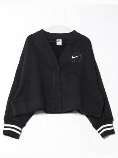 Sportswear Phoenix Fleece Oversized Graphic Cardigan Black - NIKE - BALAAN 1