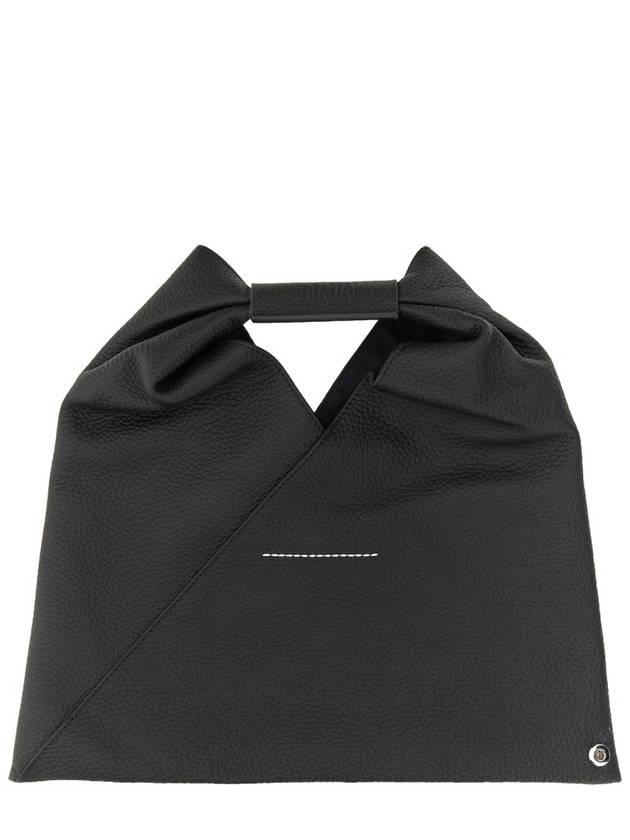 Japanese Leather Mini Tote Bag Black - MAISON MARGIELA - BALAAN 3