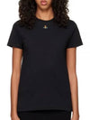 Embroided ORB Peru Short Sleeve T-Shirt Navy - VIVIENNE WESTWOOD - BALAAN 2