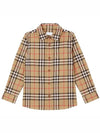 Vintage Check Stretch Cotton Long Sleeve Shirt Beige - BURBERRY - BALAAN 2