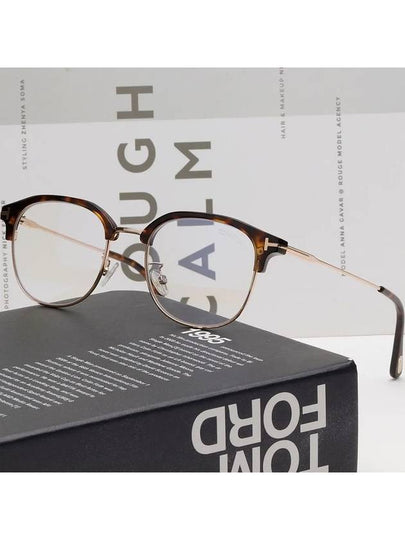 Blue light blocking glasses frame TF5793KB 052 Lower gold overfit Asian fit - TOM FORD - BALAAN 2