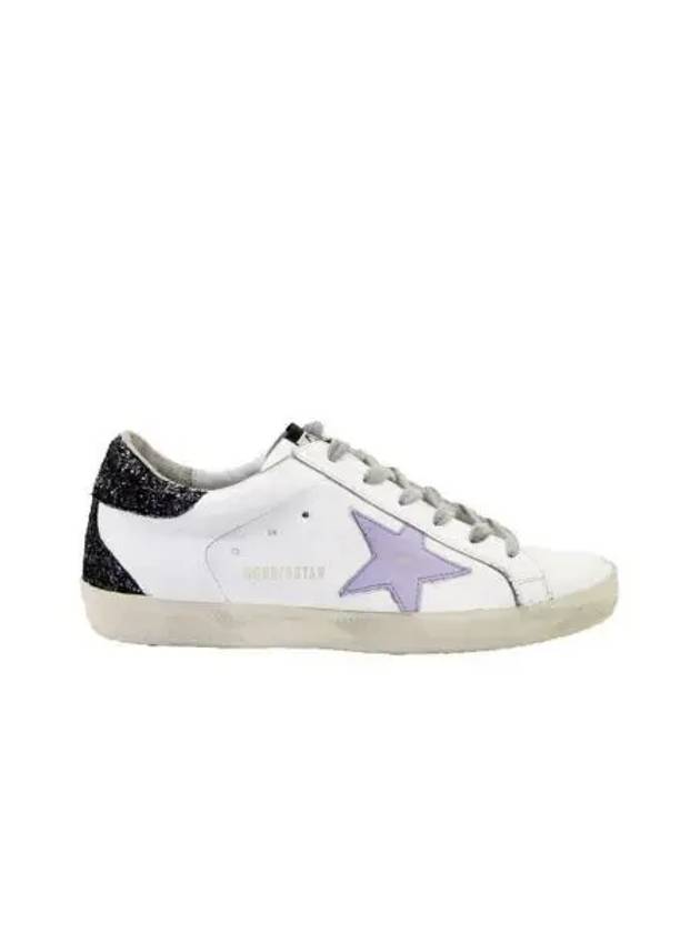 Superstar Glitter Low Top Sneakers Lavender White - GOLDEN GOOSE - BALAAN 2