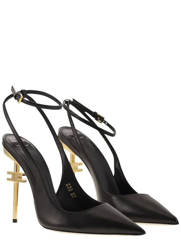 Nappa leather slingback with strap - ELISABETTA FRANCHI - BALAAN 4