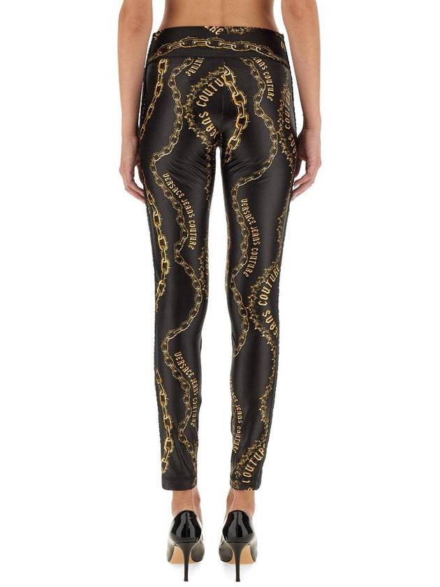 Versace Jeans Couture Leggings With Logo - VERSACE - BALAAN 3