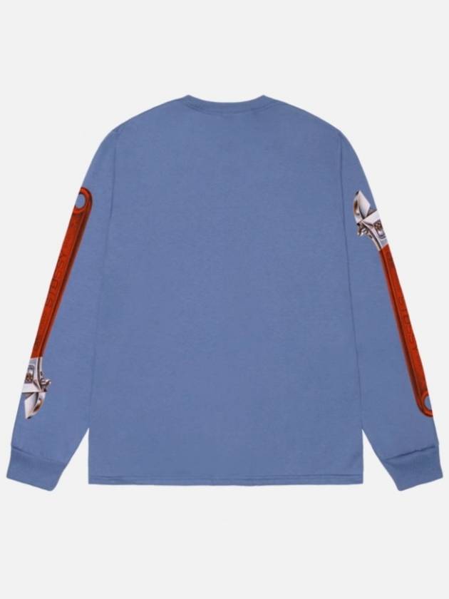 Wrench LS long sleeve t shirt unisex khaki storm 2 colors - STUSSY - BALAAN 4