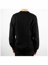 Wappen Patch Crew Neck Cotton Sweatshirt Black - STONE ISLAND - BALAAN 5