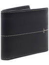 Center Stitch Half Wallet Black - TOD'S - BALAAN 4