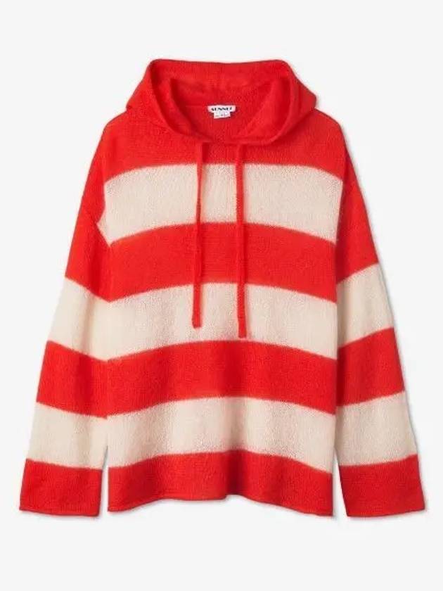 Striped knit hood red CRTWXKNW004KNT0217468 - SUNNEI - BALAAN 2