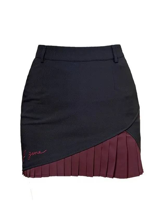 Hidden pleats skirt Navy - J JANE - BALAAN 2