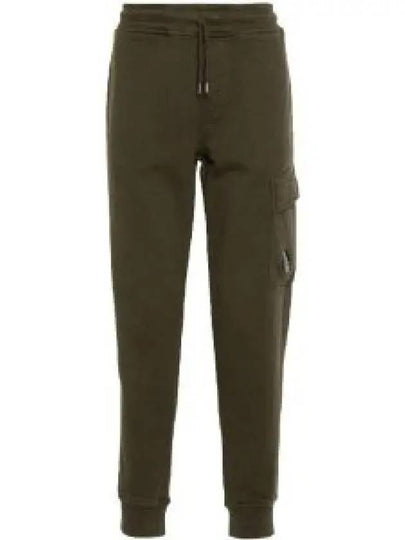 Diagonal Fleece Cargo Track Pants Green - CP COMPANY - BALAAN 2