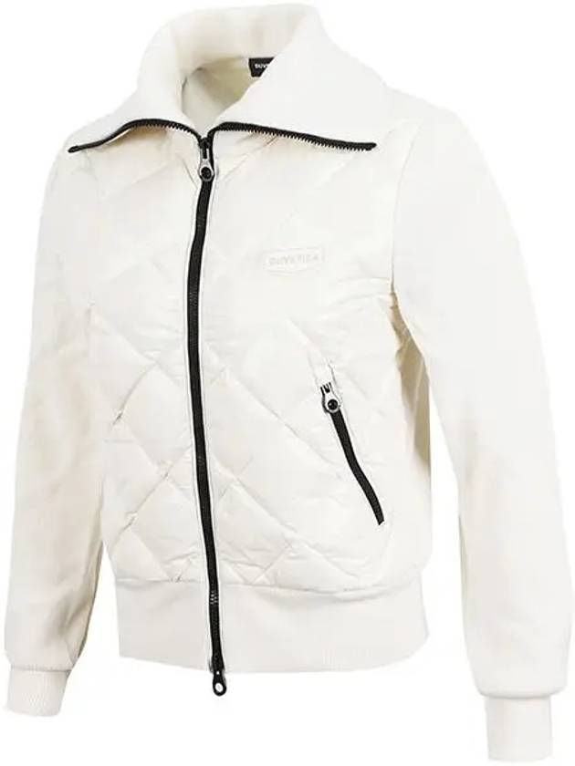 Cheparu Diamond Quilted Goose Down Cardigan White - DUVETICA - BALAAN 3