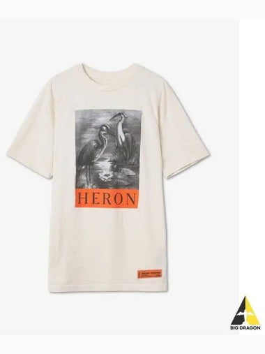 Heron Preston Logo Graphic Short Sleeve T Shirt White HMAA026C99JER0010110 - HERON PRESTON - BALAAN 1