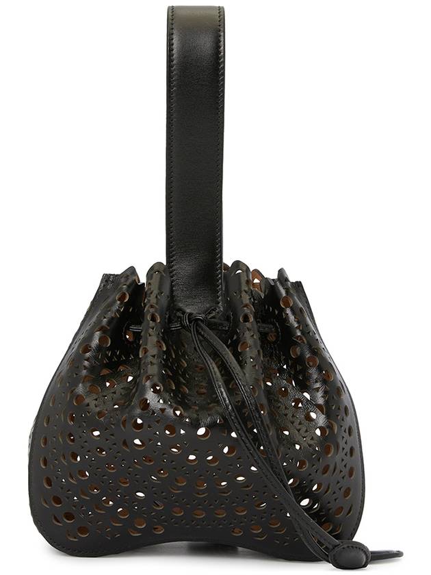 Rose Marie 16 Punching Bucket Bag Black - ALAIA - BALAAN 2