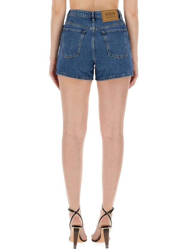 short pants 03013735 1282 BLUE - MOSCHINO - BALAAN 5