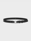 Triomphe Taurillon Medium Leather Belt Black - CELINE - BALAAN 3