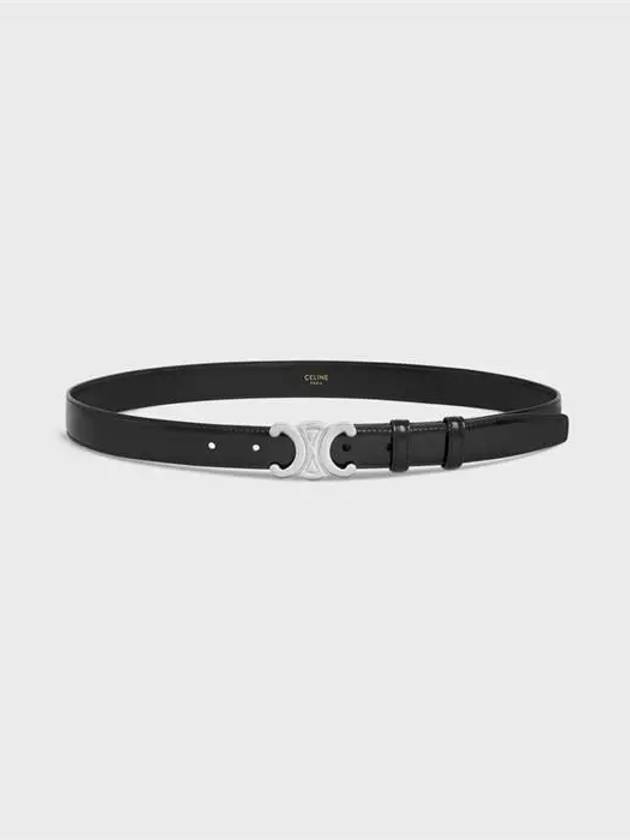 Triomphe Taurillon Medium Leather Belt Black - CELINE - BALAAN 3