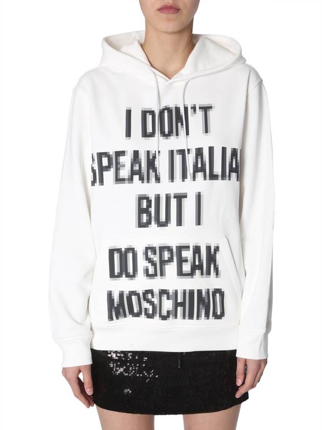 HOODED SWEATSHIRT - MOSCHINO - BALAAN 1